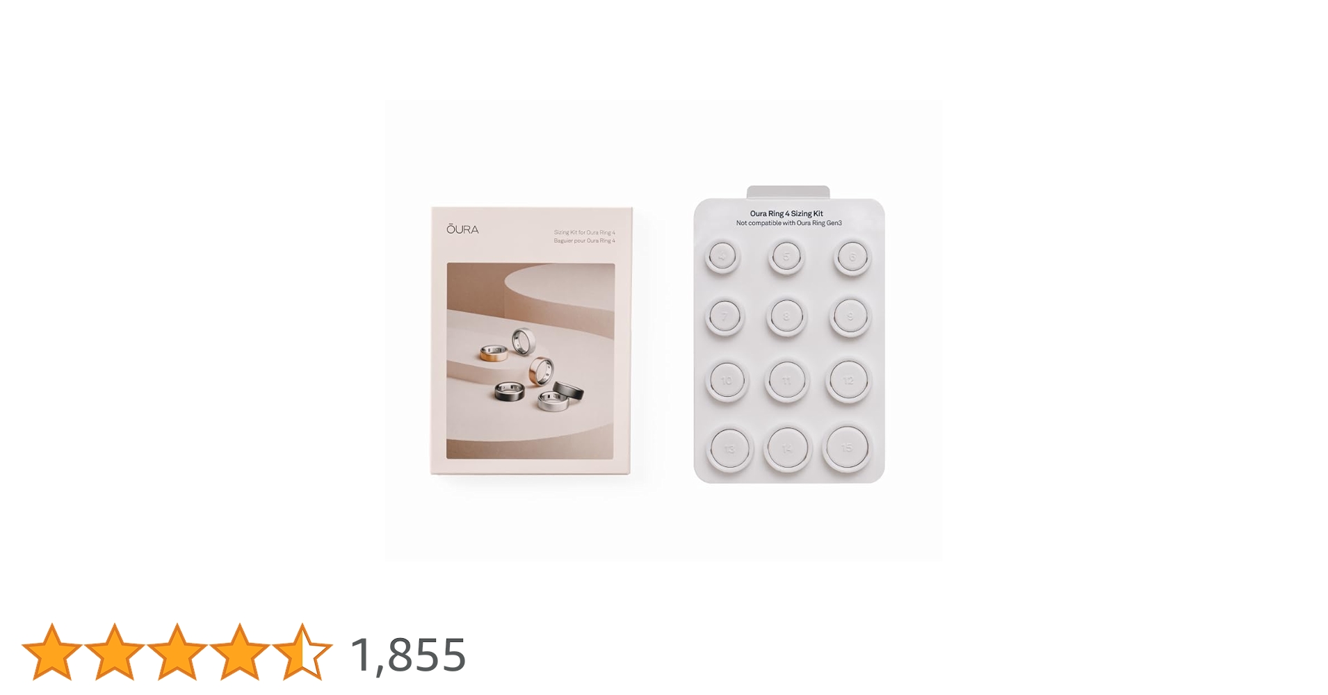 OURA RING 4 シルバー サイズ6 Amazon.com: Oura Ring 4 - Silver - Size 6 - Size Before You